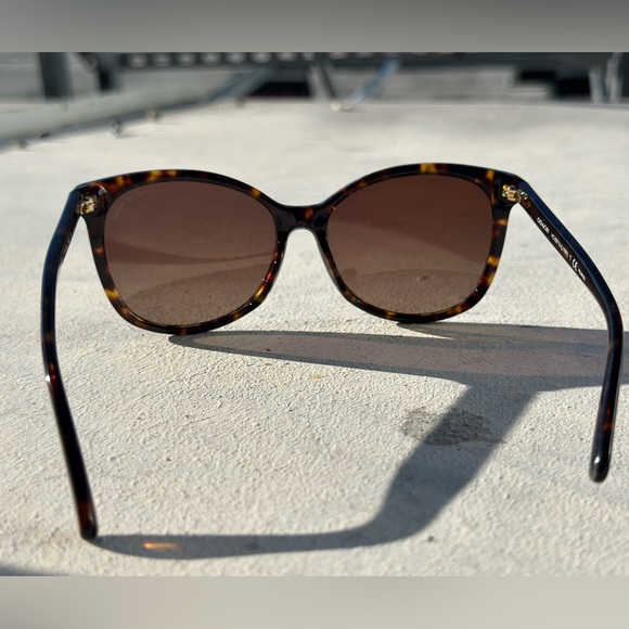 😎COACH- Geometric Sunglasses, Dark Tortoise, Preowned - Picture 6 of 13
